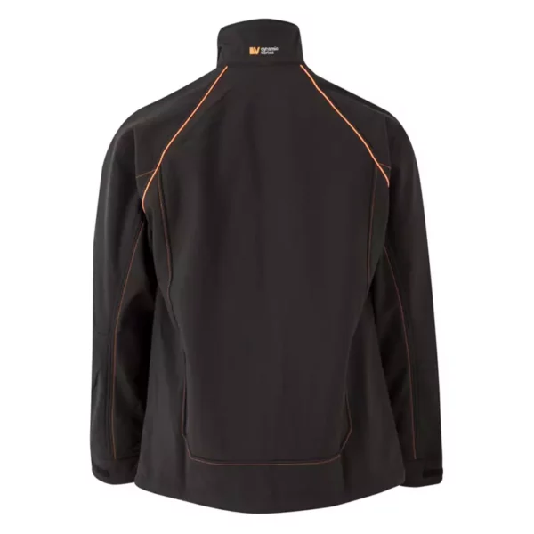 cazadora de trabajo softshell bicolor VELILLA 206001, negra y naranja flúor