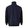 Sudadera bicolor con cremallera Velilla 105703, azul navy y negro