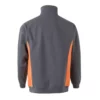 Sudadera bicolor con cremallera Velilla 105704 en colores gris y naranja