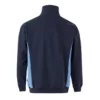 Sudadera bicolor con cremallera Velilla 105704 en colores azul navy y celeste