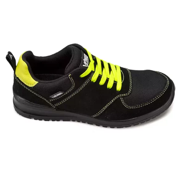 Zapatilla de Seguridad V-PRO Vital 707004 S1P ESD SR en color negro y amarillo