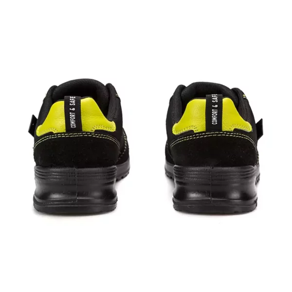 Zapatilla de Seguridad V-PRO Vital 707004 S1P ESD SR en color negro y amarillo