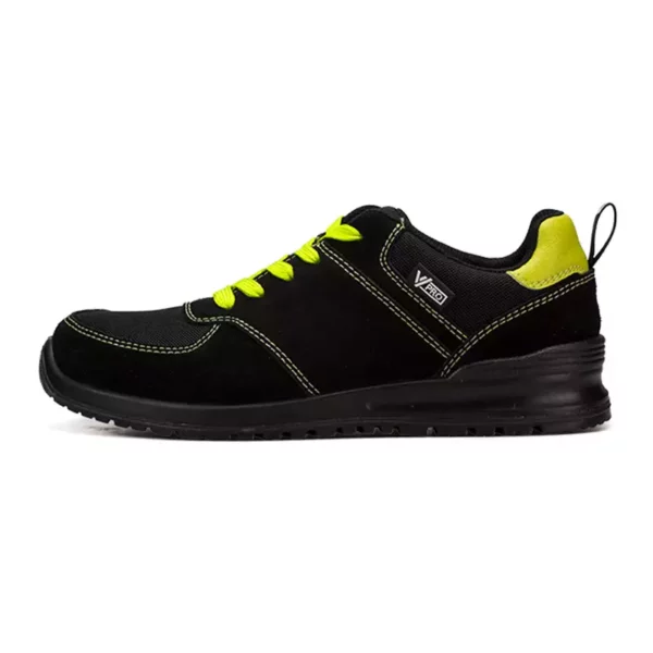 Zapatilla de Seguridad V-PRO Vital 707004 S1P ESD SR en color negro y amarillo