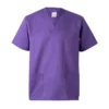 Casaca pijama VELILLA 589, con cuello en pico y tres bolsillos, ideal para el sector sanitario, color morado