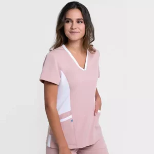 Casaca sanitaria Creyconfe Active Bristol para mujer en color rosa