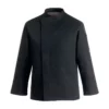 Chaqueta cocina unisex Egochef Comfort Extra, negra, manga larga, tecnología Air Plus.