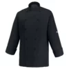 Chaqueta cocina unisex Egochef Ice, colores negro, manga larga, corte unisex.