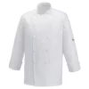 Chaqueta cocina unisex Egochef Ice, colores blanco, manga larga, corte unisex.