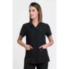 Chaqueta sanitaria para mujer Creyconfe Básicos Florencia en color negro