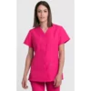 Chaqueta sanitaria para mujer Creyconfe Básicos Florencia en color fucsia.