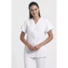 Chaqueta sanitaria para mujer Creyconfe Básicos Florencia en color blanco