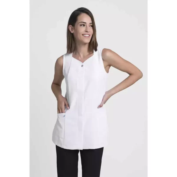 Chaqueta sanitaria para mujer Creyconfe Básicos Florida en color blanco