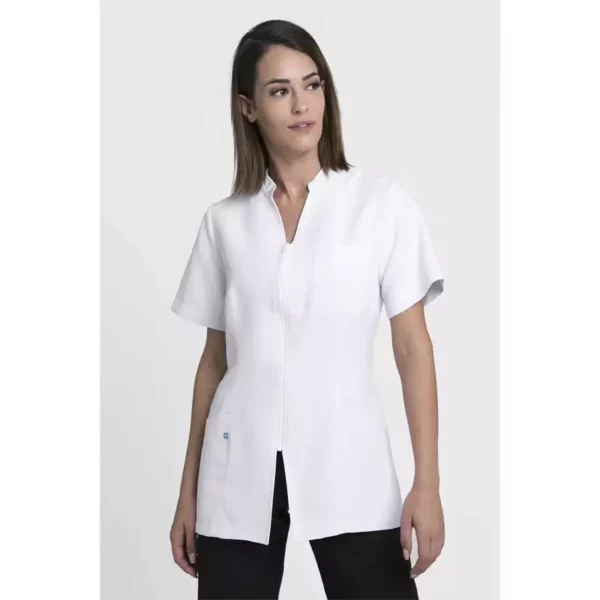 Chaqueta sanitaria para mujer Creyconfe Básicos Gales en color blanco