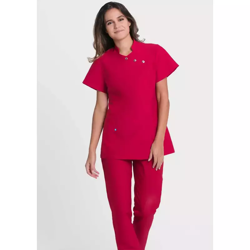 Chaqueta sanitaria Creyconfe Tech Geneve para mujer en color grosella