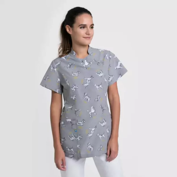 Chaqueta sanitaria Creyconfe Tech Geneve para mujer, estampado bengi