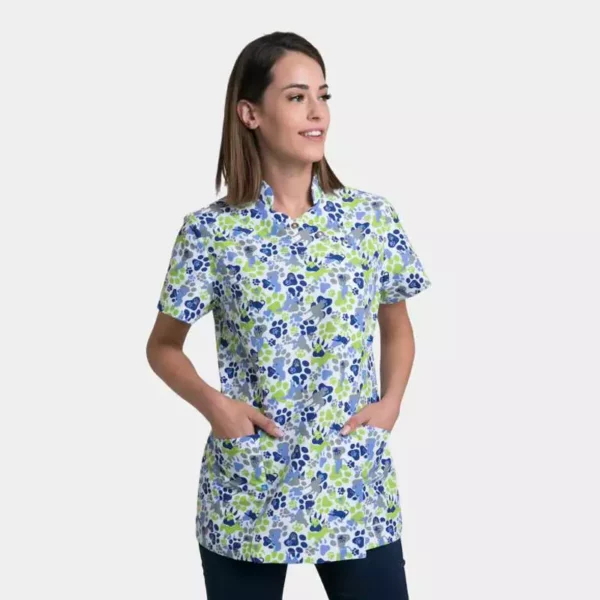 Chaqueta sanitaria Creyconfe Tech Geneve para mujer, estampado Tracks