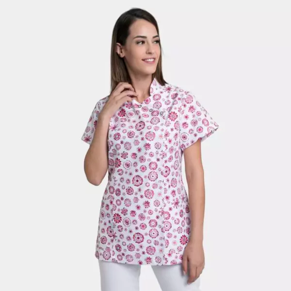 Chaqueta sanitaria Creyconfe Tech Geneve para mujer, estampado Mandalas