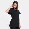 Chaqueta sanitaria Creyconfe Tech Geneve para mujer en color negro