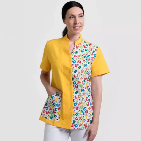 Chaqueta sanitaria Creyconfe Tech Grenoble en color 'Yelow Abc'