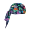 Bandana Egochef, 100% algodón, diseño unisex, estampada con calaveras de colores sobre fondo negro