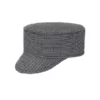 Gorra cocina unisex Egochef Cup, ajuste con velcro, con cuadraditos blancos y negros