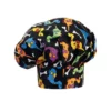 Gorro de cocina unisex Egochef Hat, ajuste con velcro, con estampado de dinosaurios