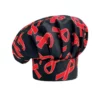 Gorro de cocina unisex Egochef Hat, ajuste con velcro, con lazos estampados