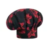 Gorro de cocina unisex Egochef Hat, ajuste con velcro, con hibiscos estampados