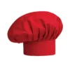 Gorro de cocina unisex Egochef Hat, ajuste con velcro, color rojo