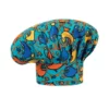 Gorro de cocina unisex Egochef Hat, ajuste con velcro, estampado con dibujos de tiburones