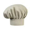 Gorro de cocina unisex Egochef Hat, ajuste con velcro, color beige