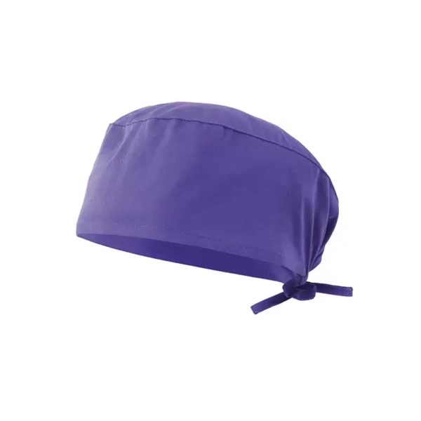 Gorro sanitario Velilla para quirófano color morado