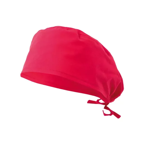 Gorro sanitario Velilla para quirófano color rojo