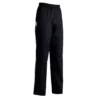 Pantalón cocina unisex Egochef Coulisse, cintura elástica con cordón ajustable, en color negro