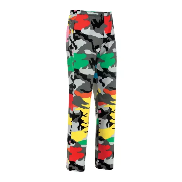 Pantalón cocina unisex Egochef Coulisse, cintura elástica con cordón ajustable, estampado 'camouflage'