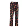 Pantalón cocina unisex Egochef Coulisse, cintura elástica con cordón ajustable, estampado con dibujos de corazones.