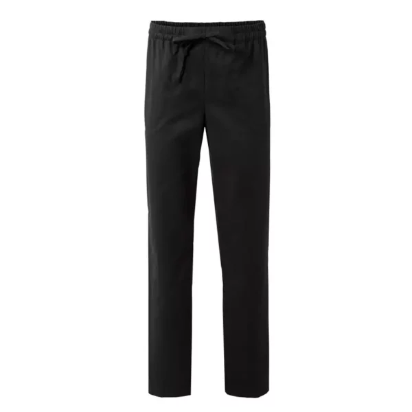 Pantalón pijama con cintas VELILLA 533001, ideal para el sector sanitario, en color negro