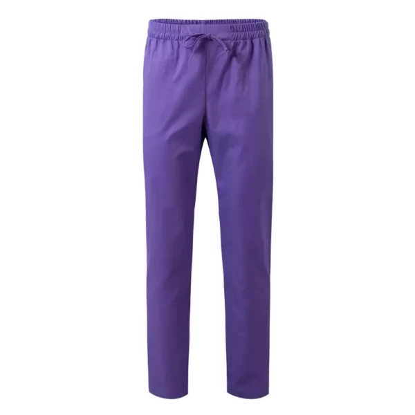 Pantalón pijama con cintas VELILLA 533001, ideal para el sector sanitario, en color morado