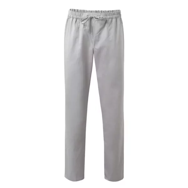 Pantalón pijama con cintas VELILLA 533001, ideal para el sector sanitario, en color gris hielo