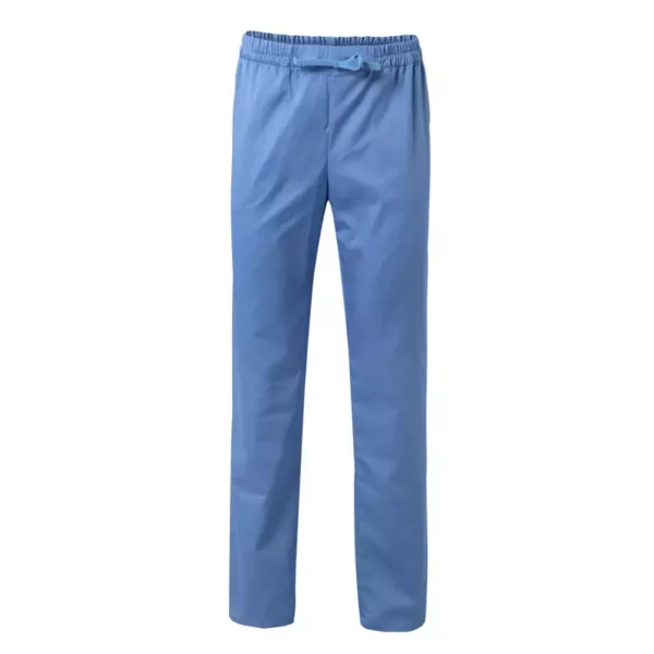 Pantalón pijama con cintas VELILLA 533001, ideal para el sector sanitario, en color celeste