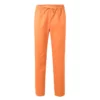 Pantalón pijama con cintas VELILLA 533001, ideal para el sector sanitario, en color naranja claro