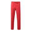 Pantalón pijama con cintas VELILLA 533001, ideal para el sector sanitario, en color rojo coral