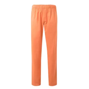 Pantalón pijama VELILLA 333 color naranja claro, ideal para el sector sanitario, con cinturilla elástica.