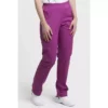 Pantalón sanitario de mujer Creyconfe Básicos Santander en color fucsia