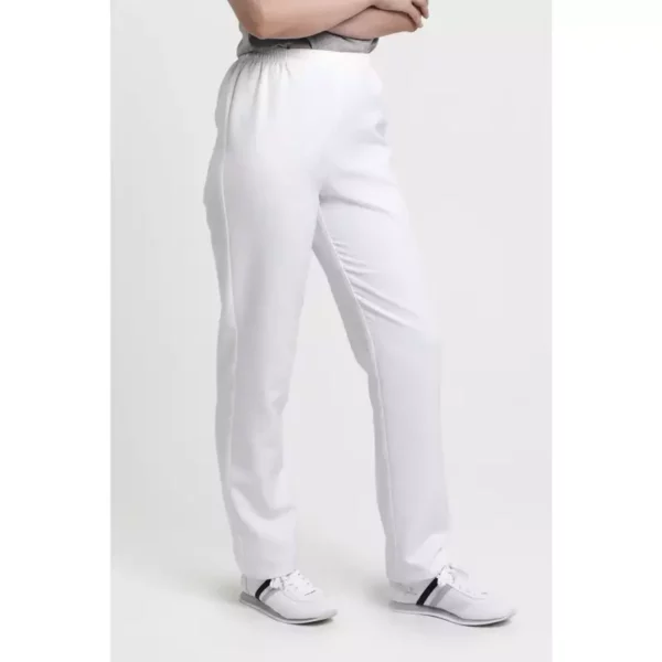 Pantalón sanitario unisex Creyconfe Básicos Shangai en color blanco