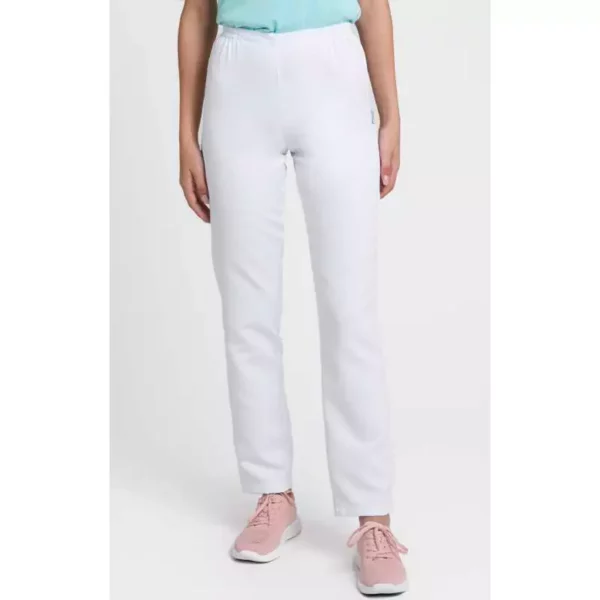 Pantalón sanitario Creyconfe Tech Santander para mujer en color blanco