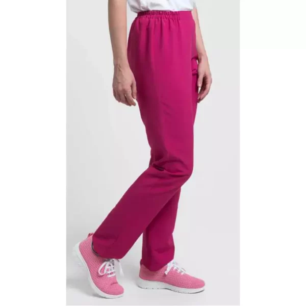 Pantalón sanitario Creyconfe Tech Santander para mujer en color fucsia