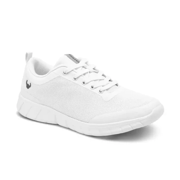 Zapatillas unisex Suecos Alma transpirables y antideslizantes, con cordones y plantilla extraíble, en color blanco