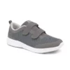 Zapatillas unisex Suecos Alma Velcro en color gris, ergonómicas y antideslizantes, con cierre de velcro y suela EVA.