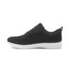 Zapatillas unisex Suecos Alma Velvety en color negro y blanco, ergonómicas y antideslizantes, con cordones y suela de EVA.